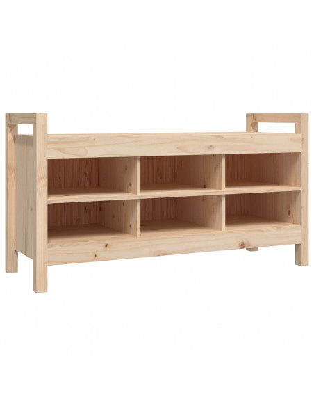 Panca da Ingresso 110x40x60 cm in Legno Massello di Pino