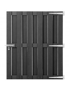 Cancello da Giardino in WPC 100x112 cm Grigio