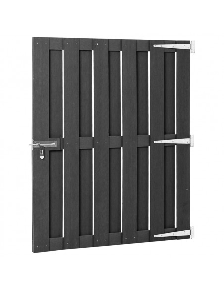 Cancello da Giardino in WPC 100x112 cm Grigio