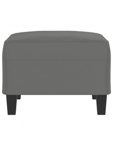 Poggiapiedi Grigio Scuro 70x55x41 cm in Tessuto Microfibra
