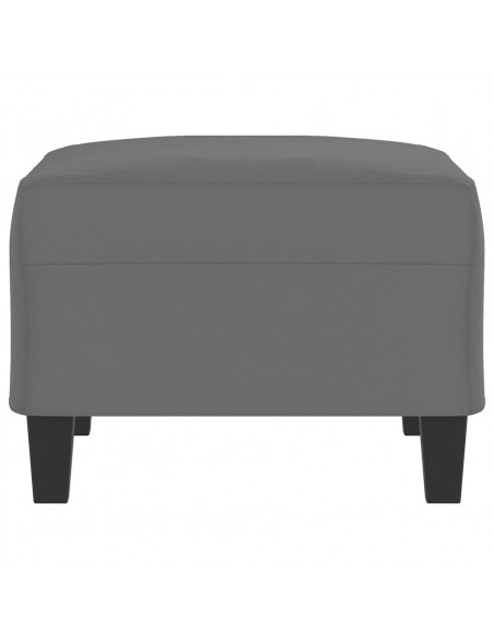 Poggiapiedi Grigio Scuro 70x55x41 cm in Tessuto Microfibra