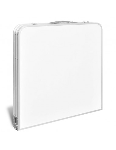 Tavolo da Campeggio Pieghevole Alluminio Altezza Regolabile 120 x 60cm