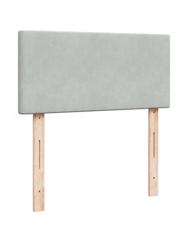 Struttura Letto Pouf con Materasso 100x200 cm Velluto