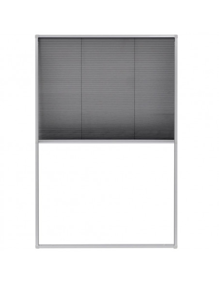 Zanzariera Plissettata per Finestre in Alluminio 80x120 cm