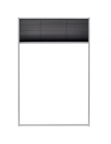 Zanzariera Plissettata per Finestre in Alluminio 80x120 cm