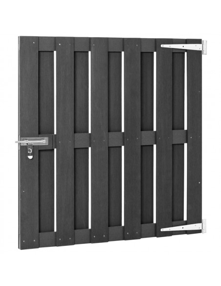 Cancello da Giardino in WPC 100x100 cm Grigio