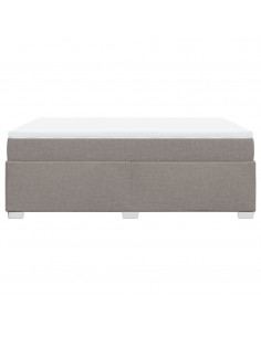 Giroletto a Molle con Materasso Tortora 140x190 cm in Tessuto 2