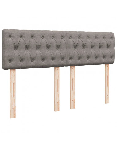 Giroletto a Molle con Materasso Tortora 140x190 cm in Tessuto