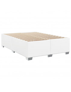 Giroletto a Molle con Materasso Bianco 160x200 cm in Similpelle 2