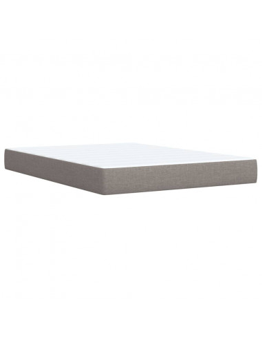 Giroletto a Molle con Materasso Tortora 160x200 cm in Tessuto