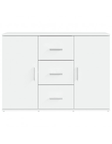Credenza Bianca 91x29,5x65 cm in Legno Multistrato