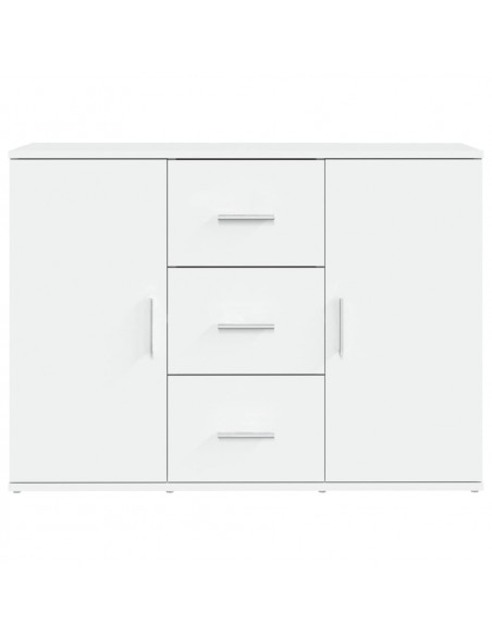Credenza Bianca 91x29,5x65 cm in Legno Multistrato
