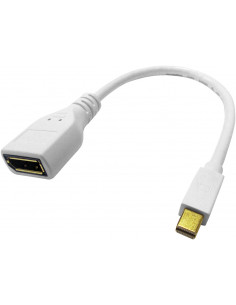 ADATTATORE MINI DP-DP M/F 4K 3840 X 2160 @30HZ CON CAVO 0,15M
