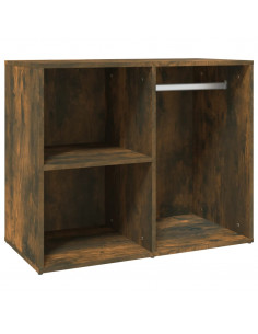 Armadietto Cosmetici Rovere Fumo 80x40x65 cm Legno Multistrato