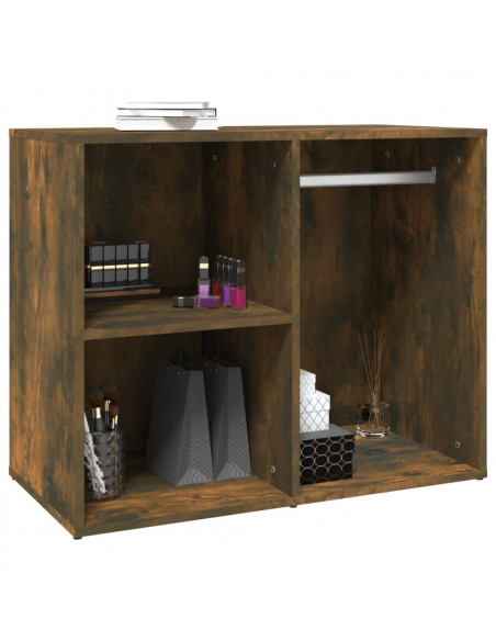 Armadietto Cosmetici Rovere Fumo 80x40x65 cm Legno Multistrato