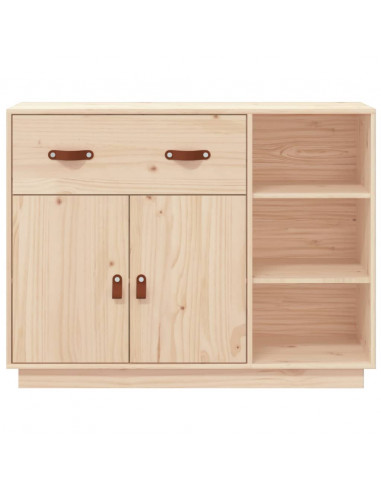 Credenza 98,5x40x75 cm in Legno Massello di Pino