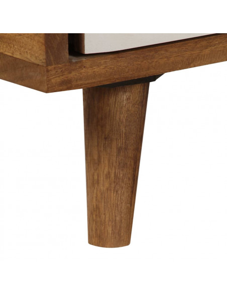 Credenza in Legno Massello di Sheesham 118x35x70 cm