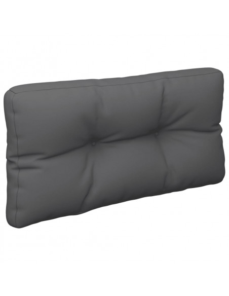 Cuscino per Pallet Antracite 70x40x12 cm in Tessuto