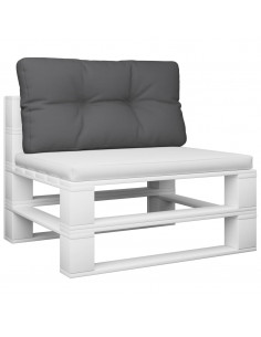 Cuscino per Pallet Antracite 70x40x12 cm in Tessuto 2