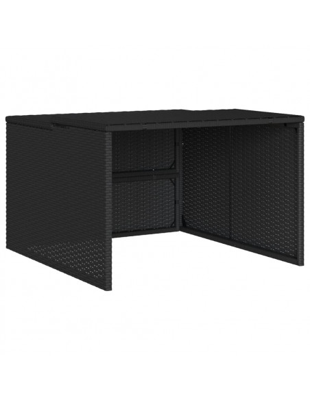 Garage per Robot Tosaerba Nero 86x90x52/57 cm in Polyrattan