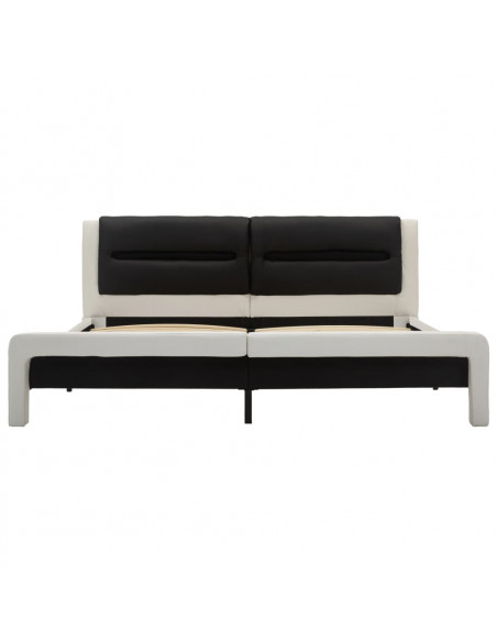 Giroletto con LED Bianco e Nero in Similpelle 180x200 cm