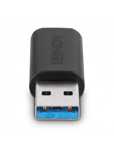 Lindy 41904 adattatore per inversione del genere dei cavi USB 3.2 Type A USB 3.2 Type C Nero