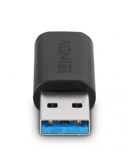 Lindy 41904 adattatore per inversione del genere dei cavi USB 3.2 Type A USB 3.2 Type C Nero