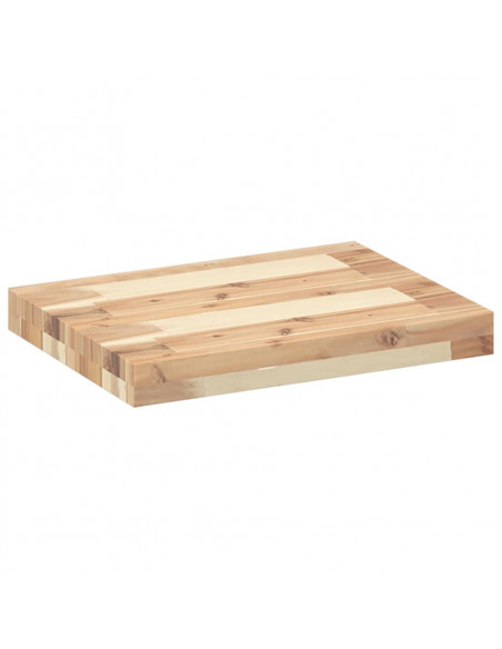 Mensole da Parete 2 pz 40x30x4 cm Legno Acacia Non Trattato