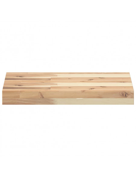Mensole da Parete 2 pz 40x30x4 cm Legno Acacia Non Trattato