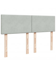 Struttura Letto Pouf con Materasso 140x190 cm Velluto