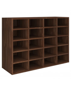 Scarpiera in Legno Multistrato 92x30x67,5 cm Rovere Marrone 2