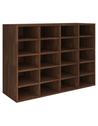 Scarpiera in Legno Multistrato 92x30x67,5 cm Rovere Marrone