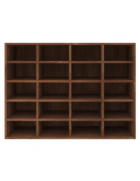 Scarpiera in Legno Multistrato 92x30x67,5 cm Rovere Marrone