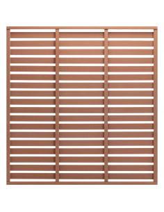 Pannello di Recinzione in WPC 180x180 cm Marrone 2