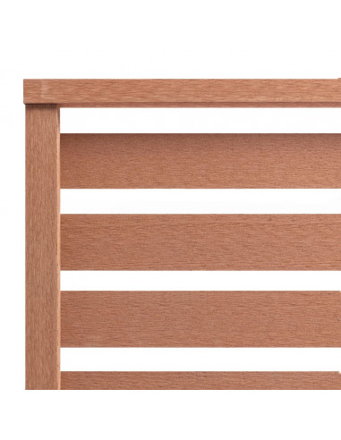 Pannello di Recinzione in WPC 180x180 cm Marrone