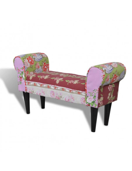 Panchina divanetto patchwork design floreale stile pastorale