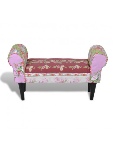 Panchina divanetto patchwork design floreale stile pastorale