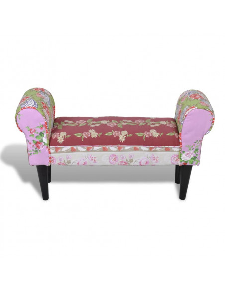 Panchina divanetto patchwork design floreale stile pastorale