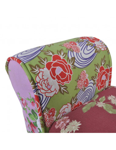 Panchina divanetto patchwork design floreale stile pastorale