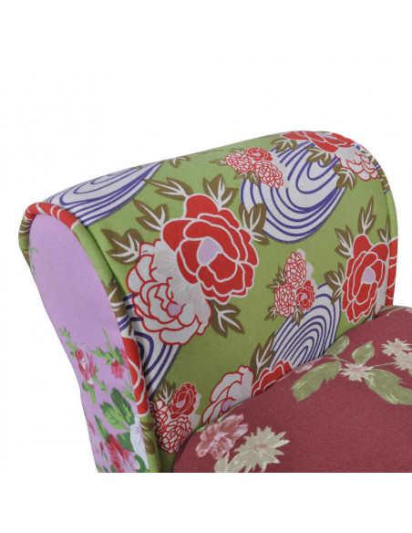 Panchina divanetto patchwork design floreale stile pastorale