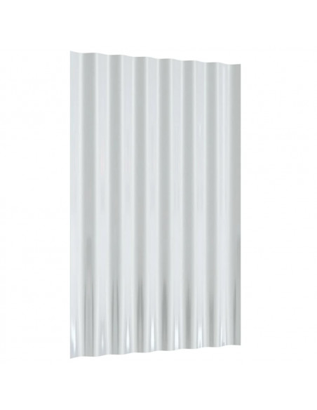 Pannelli Tetto 12pz Acciaio Verniciato Polvere Marrone 60x36 cm