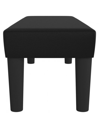 Panca Nera 100x30x30 cm in Similpelle