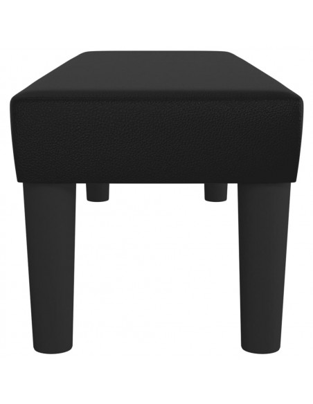 Panca Nera 100x30x30 cm in Similpelle