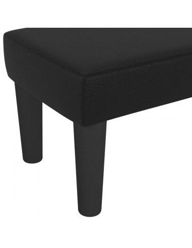 Panca Nera 100x30x30 cm in Similpelle