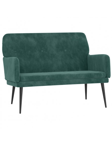 Panca Verde Scuro 108x79x79 cm in Velluto
