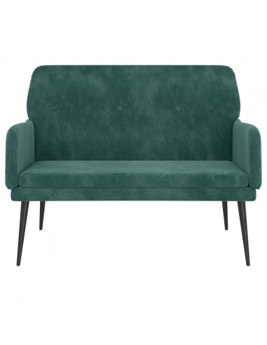 Panca Verde Scuro 108x79x79 cm in Velluto