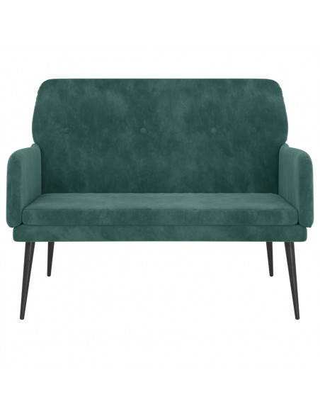 Panca Verde Scuro 108x79x79 cm in Velluto