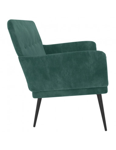 Panca Verde Scuro 108x79x79 cm in Velluto