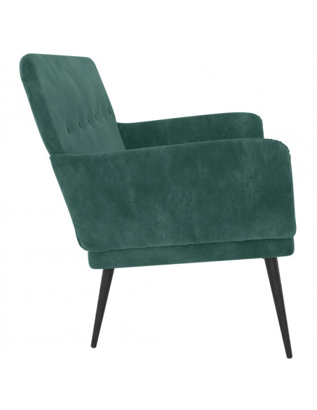 Panca Verde Scuro 108x79x79 cm in Velluto