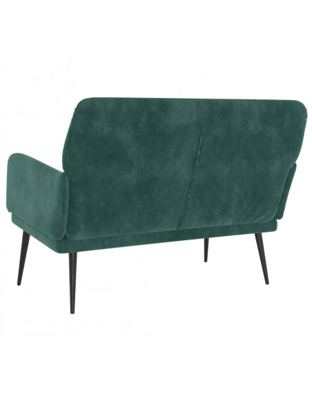 Panca Verde Scuro 108x79x79 cm in Velluto